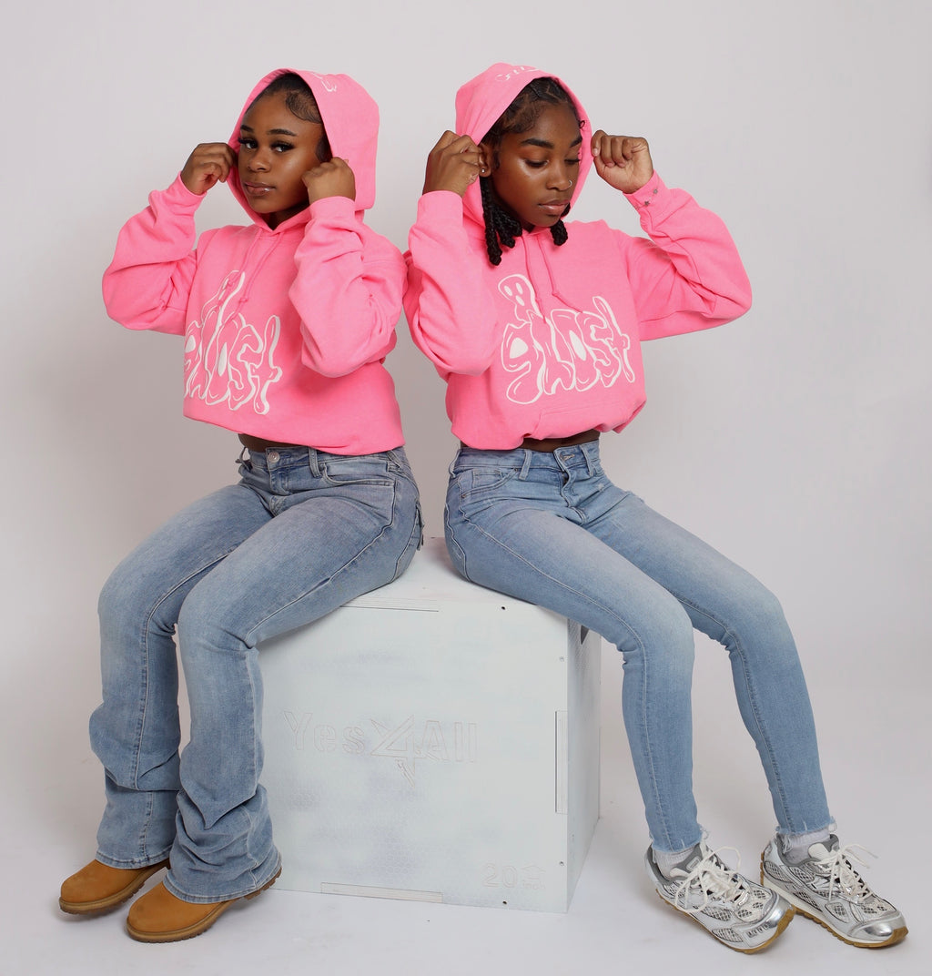 PINK GHOST HOODIE